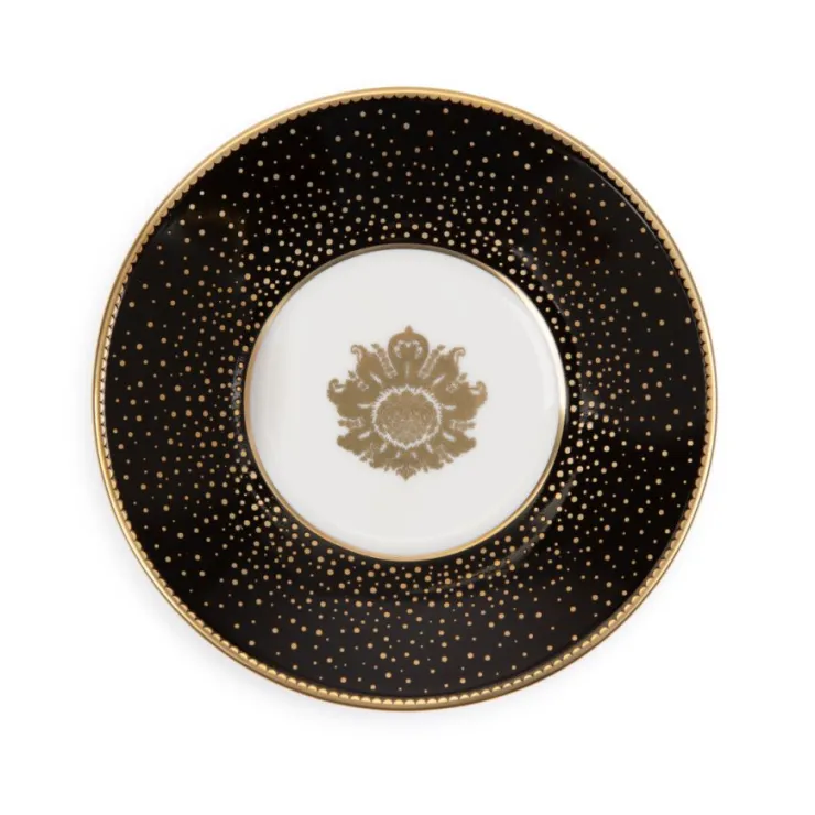 Acanthus Black Coffee Cup And Saucer*Royal Collection Shop New