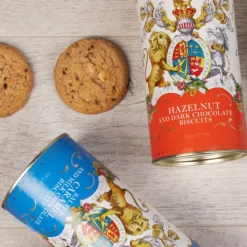 Buckingham Palace Hazelnut And Chocolate Chip Biscuit Tube*Royal Collection Shop Hot