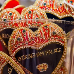 Buckingham Palace Navy And Red Heart Decoration*Royal Collection Shop