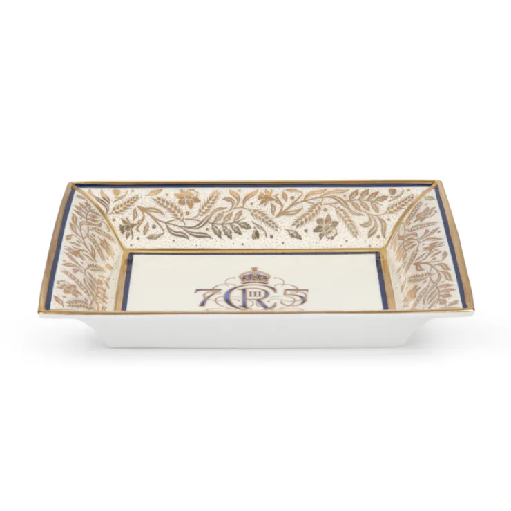 The King'S 75Th Birthday Limited Edition Navy Tray*Royal Collection Shop Discount